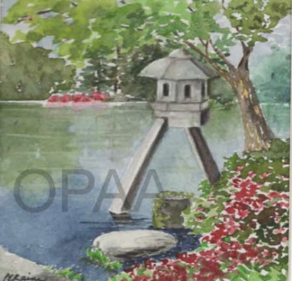 "Peaceful Garden" by Pamela Raine, #MM23-139